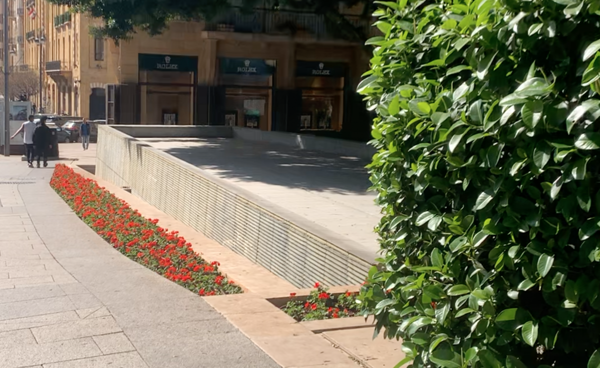 Pourquoi le bassin de la place Samir Kassir a-t-il été vidé ?