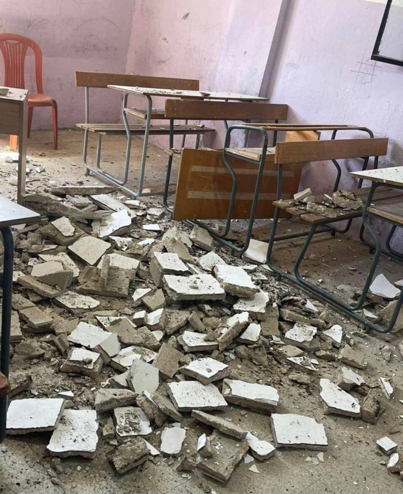 Les autorités se mobilisent après l'effondrement du toit d'une école dans la banlieue sud de Beyrouth