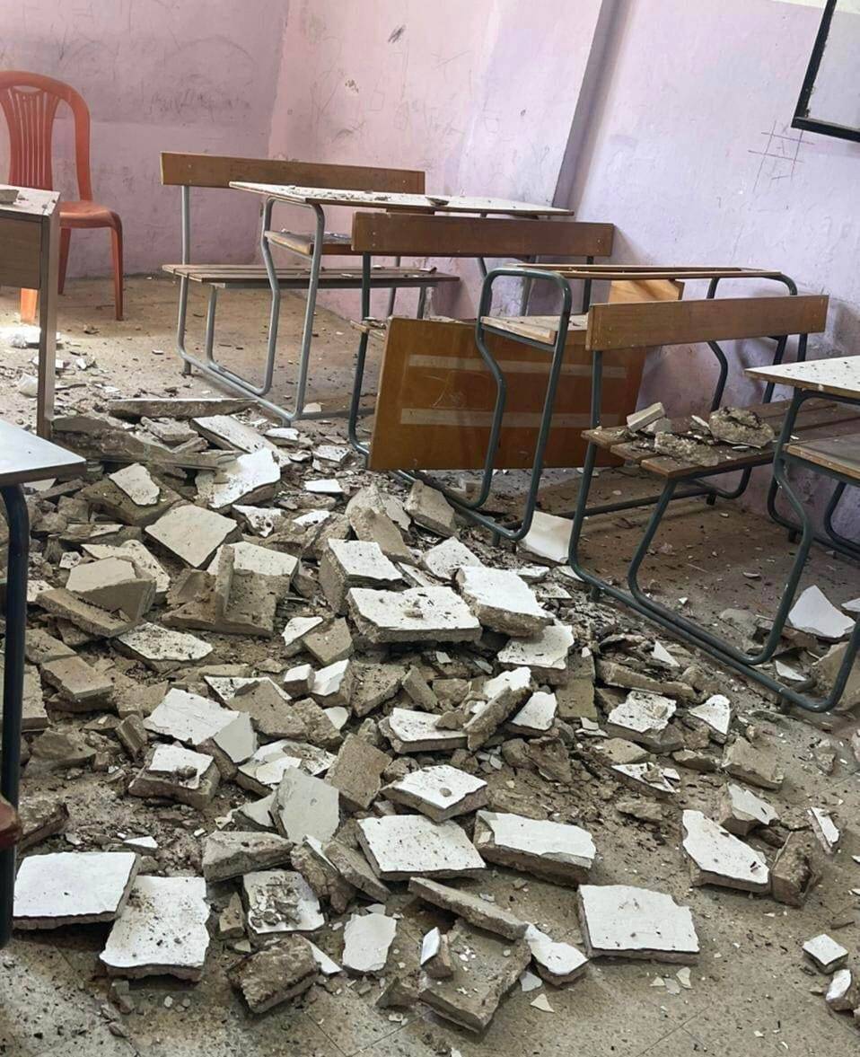 Authorities mobilize after school roof collapses in Beirut's southern suburbs