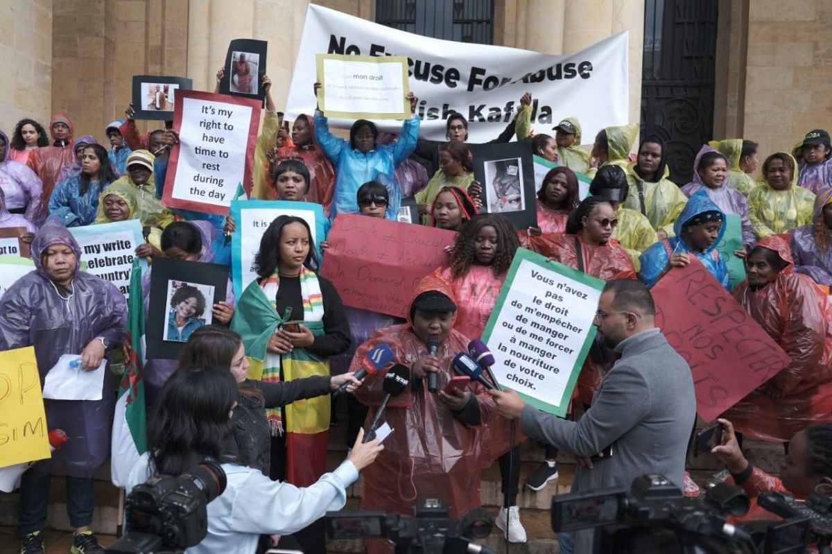 'No excuses for abuse and violence': Migrant domestic workers air frustrations at Beirut demonstration 'No excuses for abuse and violence': Migrant domestic workers air frustrations at Beirut demonstration
