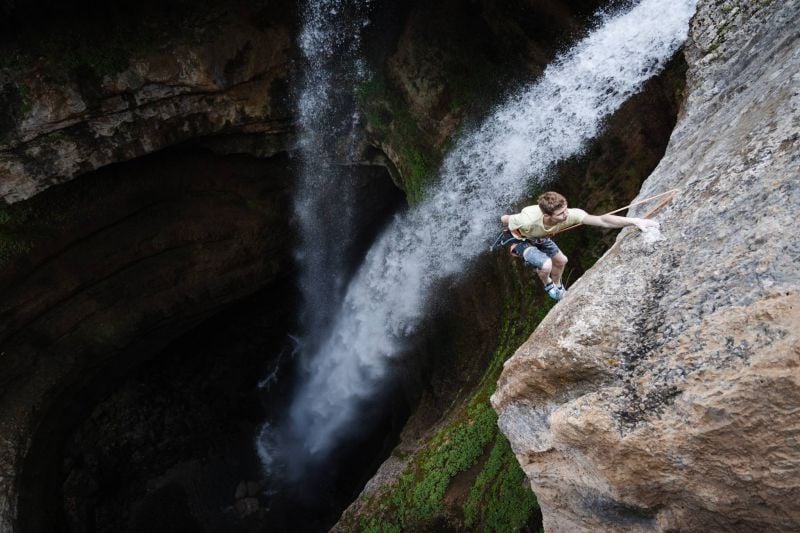 French teen athlete ascends Lebanon’s most challenging rock climb