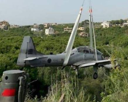 Lebanese Army aircraft crashes due to 'sudden damage,' no injuries
