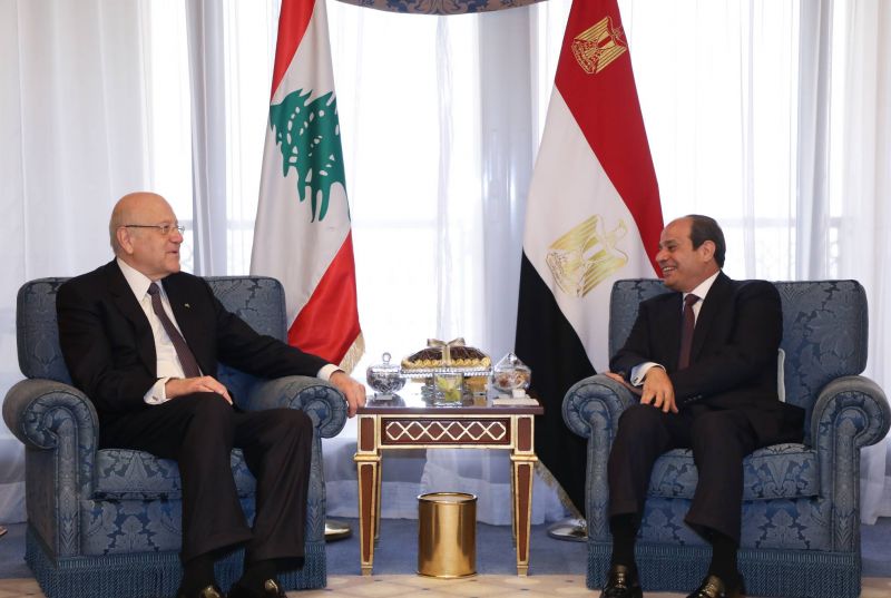 Mikati meets with Sisi at Arab League summit in Jeddah