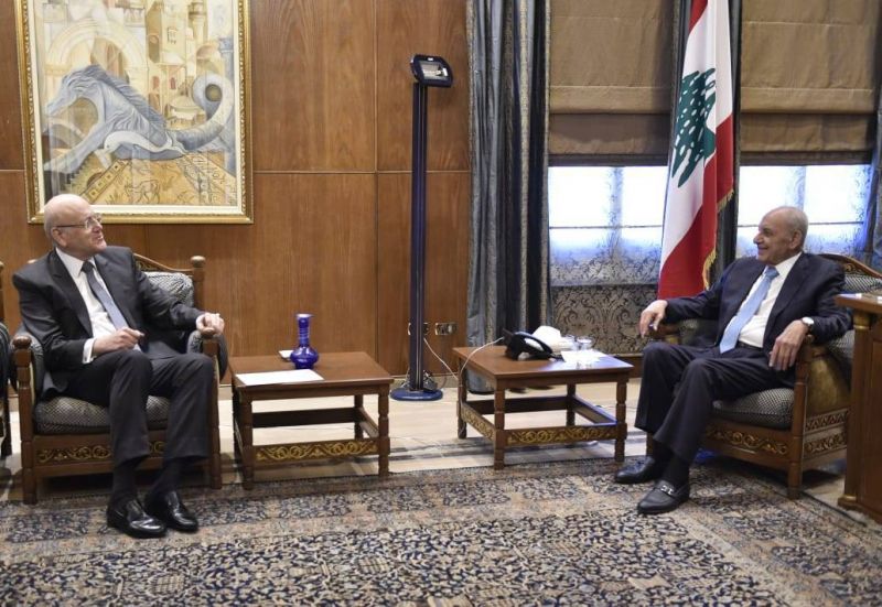 Mikati meets with Berri two days before Arab League summit