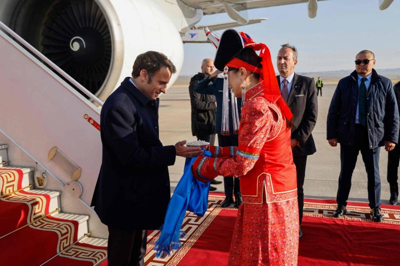 Macron en Mongolie, une première pour un président français