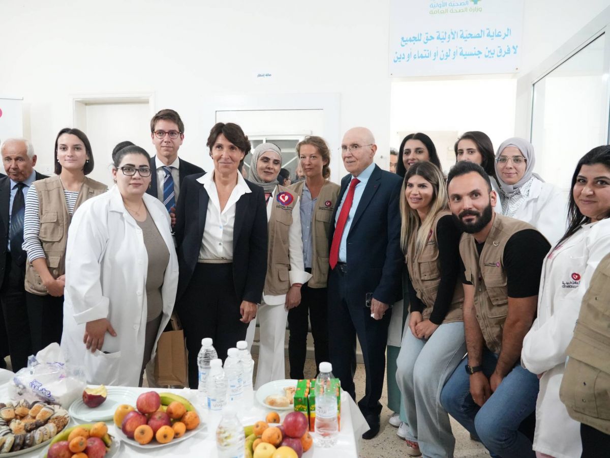 L’ambassadrice de France au Liban au centre Amel au Arkoub L’ambassadrice de France au Liban au centre Amel au Arkoub