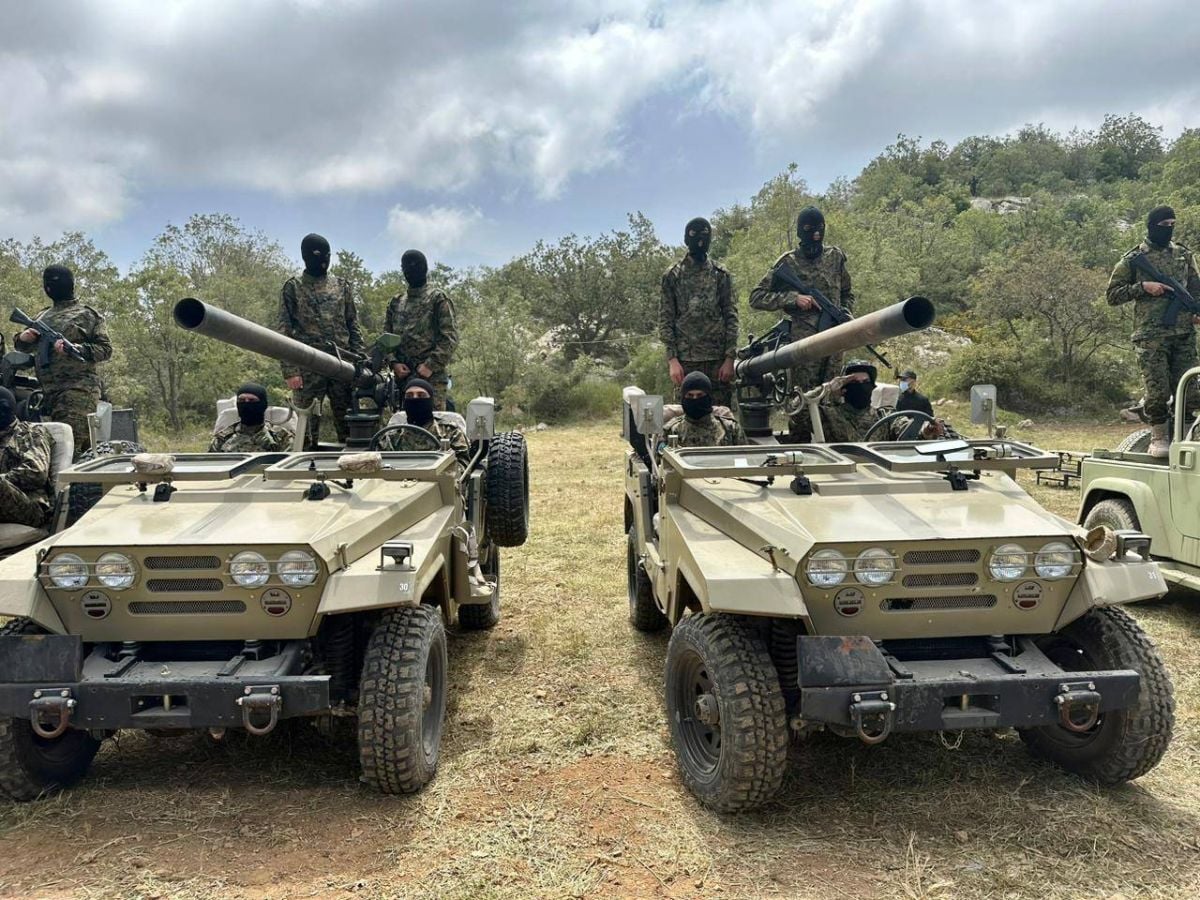 Exercices militaires du Hezbollah au Liban-Sud en présence des médias