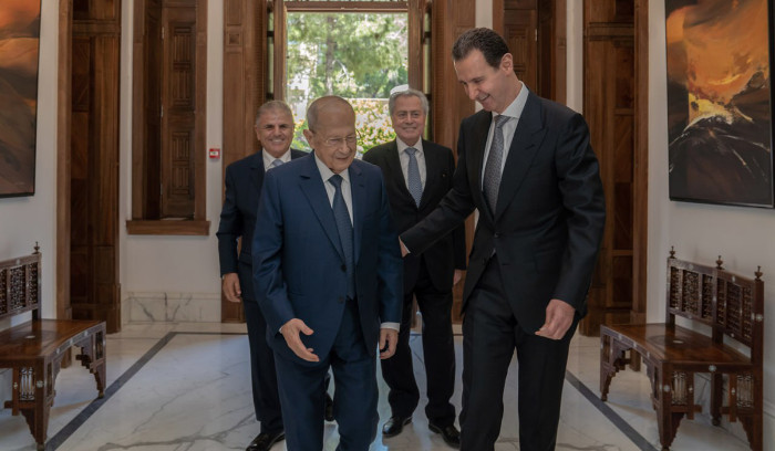 Assad after meeting Aoun: Syrian-Arab rapprochement will have 'a positive impact' on Lebanon