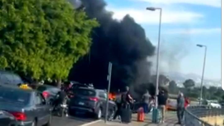 Airport road closed for release of man detained in Saudi Arabia