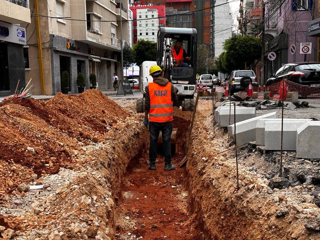 Pourquoi le chantier à l'intersection Mar Mikhaël-Gemmayzé est-il interrompu ?