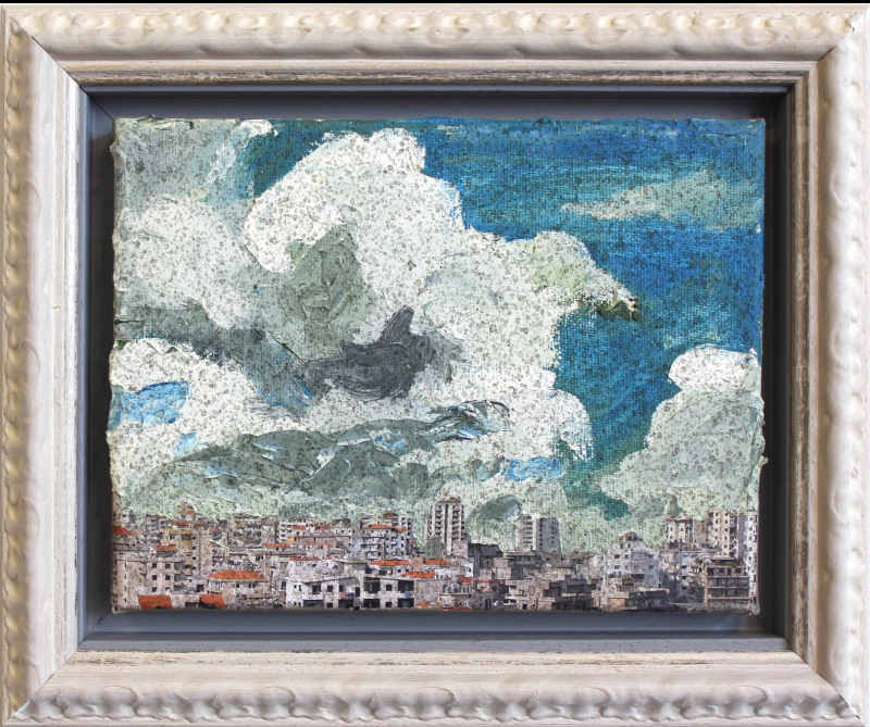 Sous le ciel de Constable, Zena Assi brosse encore et toujours Beyrouth, son chaos, son horizon nuageux...