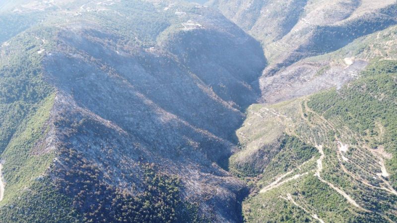 Massive Akkar wildfire extinguished, more than 90 hectares burned