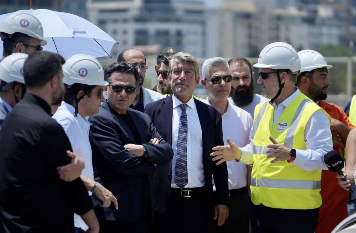Exploration offshore : Fayad et Hamiyé inspectent « la base logistique » installée à Beyrouth