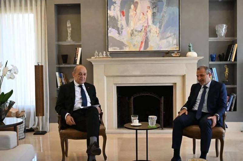 On day two of visit, Le Drian meets with Bassil and Geagea