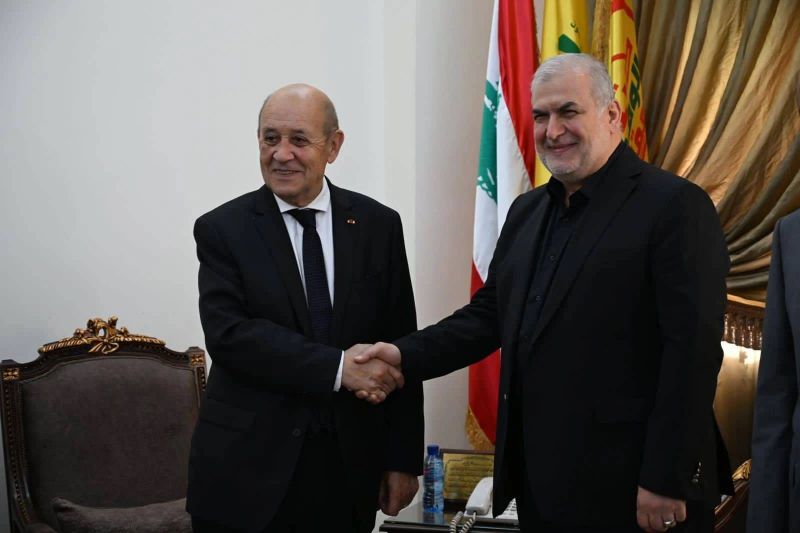 On final day of Beirut visit, Le Drian meets Hezbollah MP