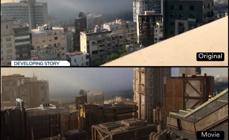 Outcry after American movie uses apparent footage of the Beirut port blast
