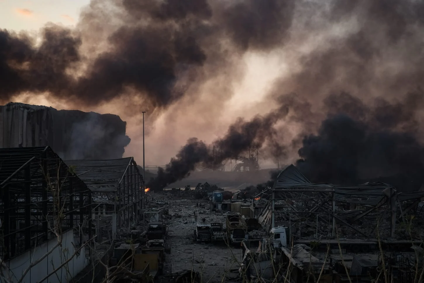 Inside Beirut port on Aug.4, 2020. (Credit photo: Joao Sousa/ L'Orient Today)