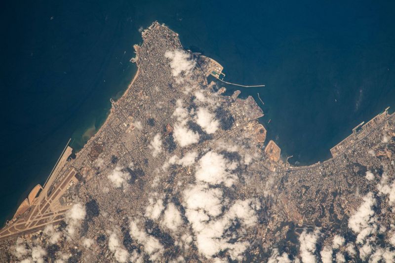 Emirati astronaut's shot of Beirut from space causes online stir
