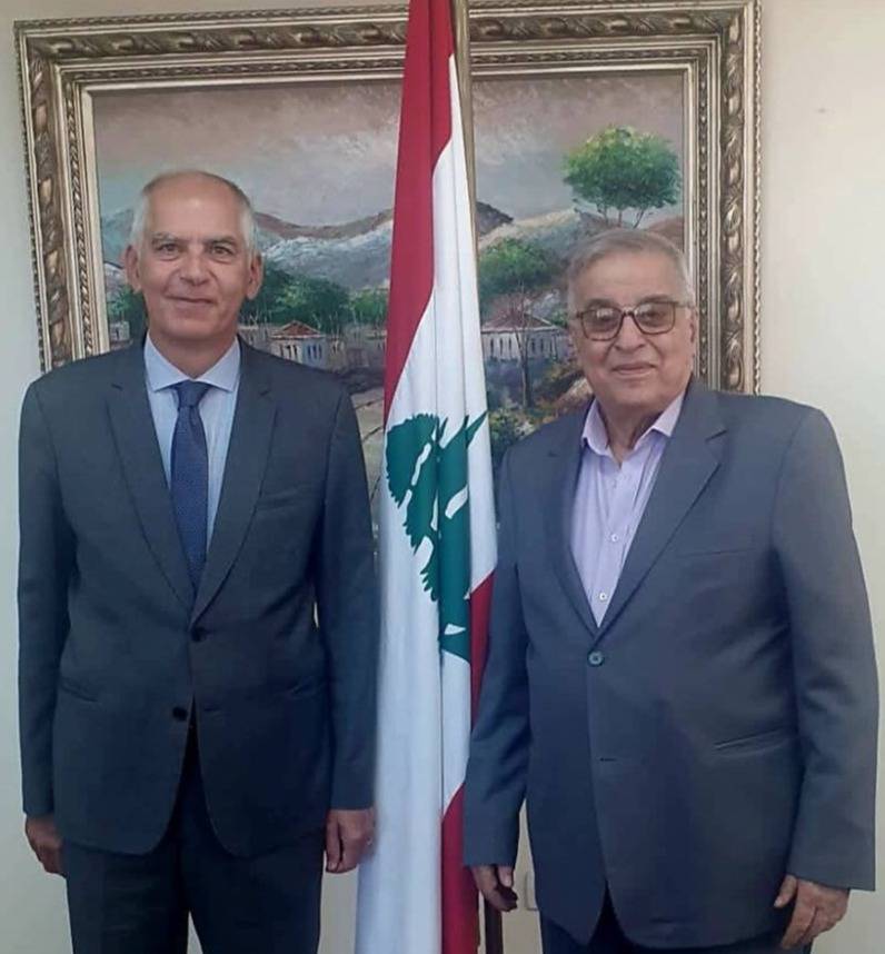 Mikati s'entretient avec Hervé Magro, nouveau chargé d'affaires français