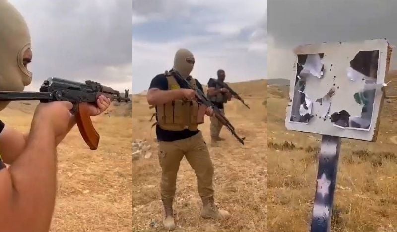 Debunked: Is Hezbollah really behind the viral video of men shooting posters of Geagea and Gemayel?