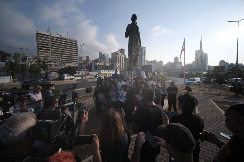 Port blast victims' families hold separate rallies in Beirut