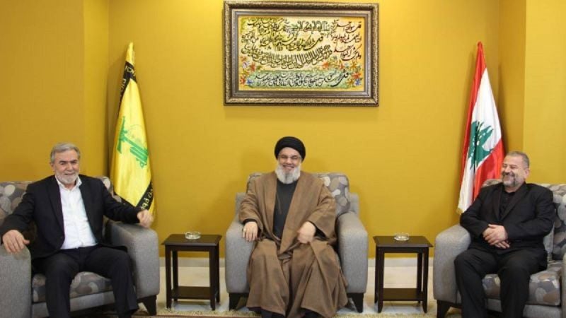 Nasrallah meets deputy head of Hamas and head of Islamist Jihad