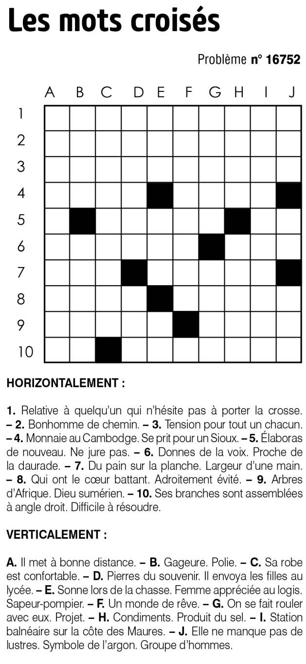 Les mots croisés