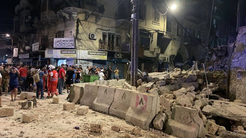 Historic building partially collapses in Tripoli after structural concerns