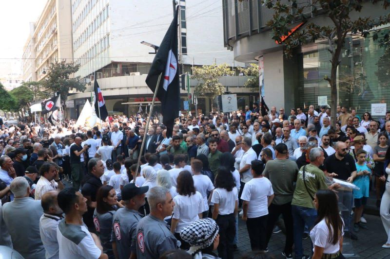 Parade du PSNS à Hamra pour commémorer « l'opération du Wimpy »