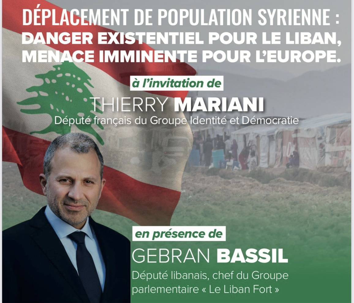 Bassil invité par un groupe d'extrême droite pour parler des réfugiés syriens au Parlement européen