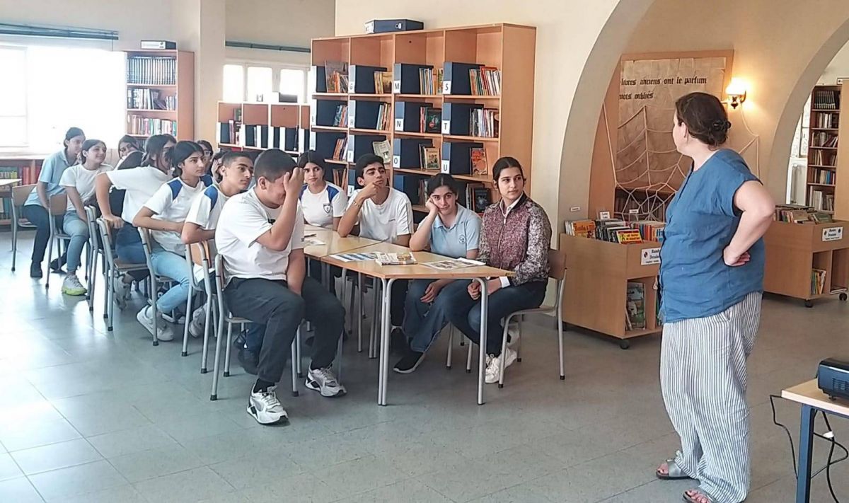 Rencontre des élèves de l’école Saint-Joseph des Filles de la charité avec Marion Joseph