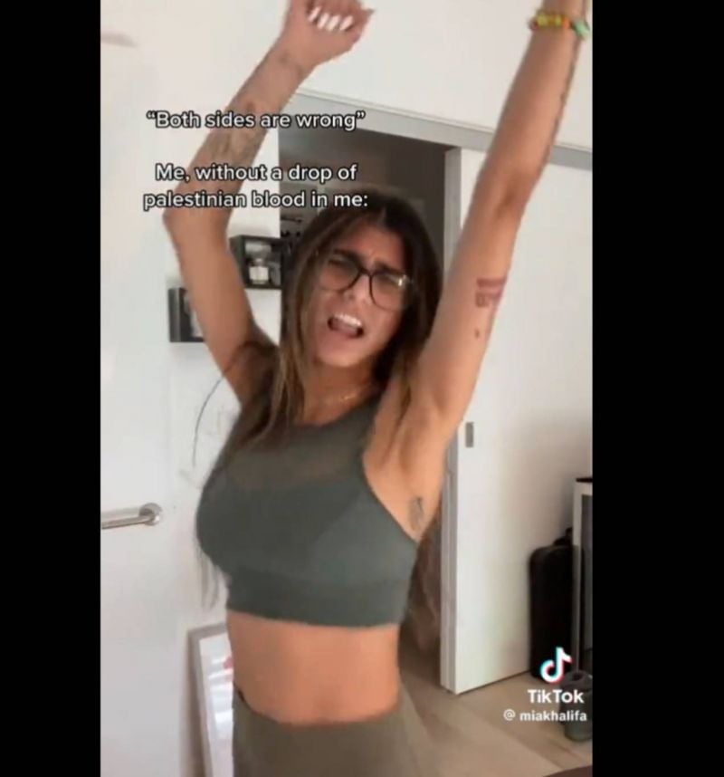 Xxx Puran Video Blood - Mia Khalifa criticized for supporting Hamas - L'Orient Today