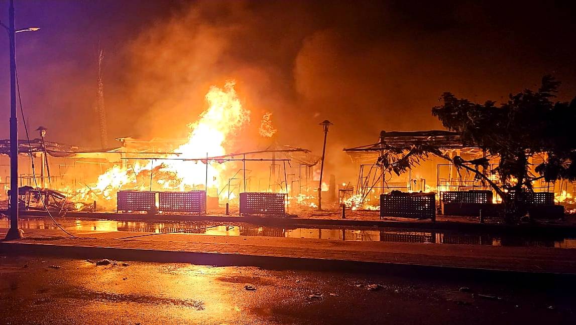 Le marché aux puces de Tripoli totalement détruit par un incendie
