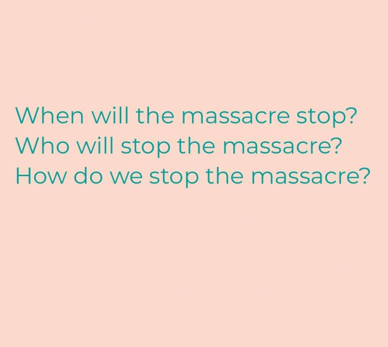 Quand le massacre s’arrêtera-t-il ? Qui arrêtera le massacre ? Comment arrêter le massacre ?