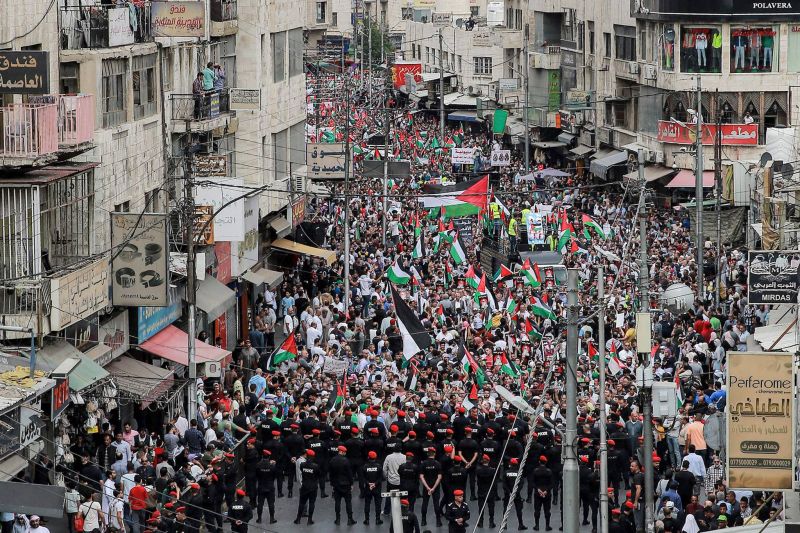 Jordanie: manifestation pour l'annulation du traité de paix avec Israël