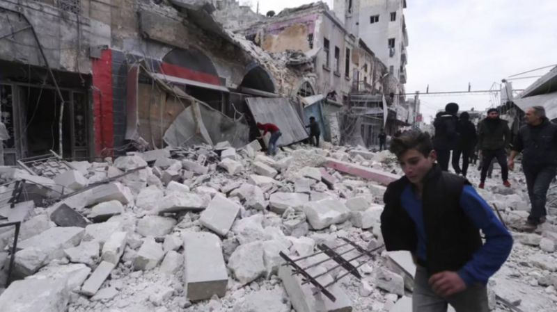 Assad strikes Idlib as world looks to Gaza