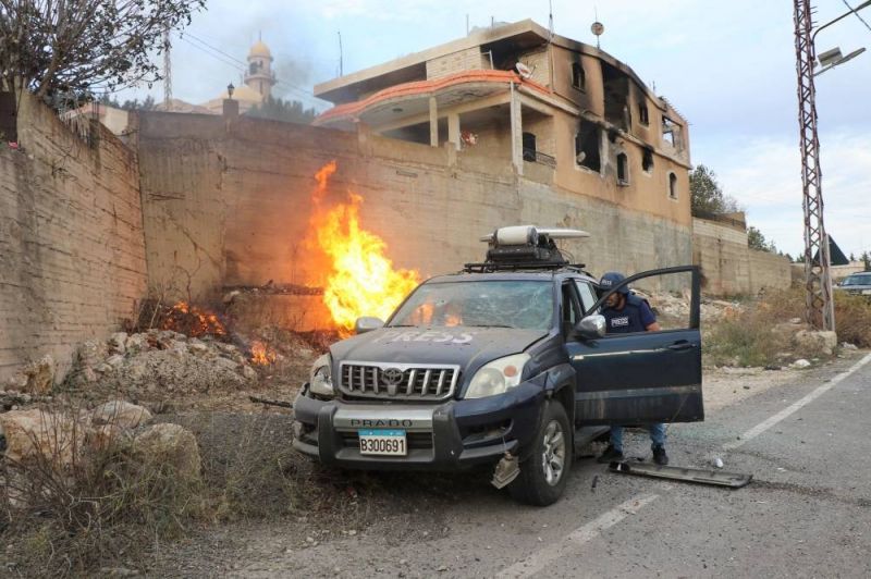 Des journalistes visés par deux roquettes israéliennes au Liban-Sud : un blessé