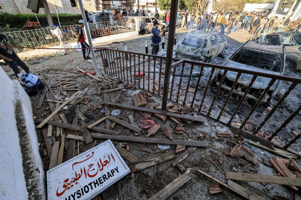 L'explosion de l'hôpital al-Ahli 