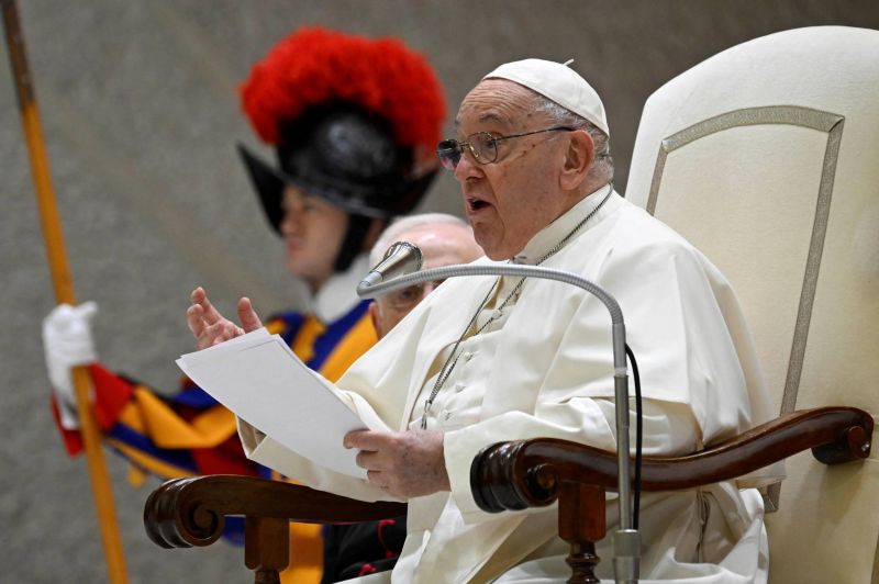 Pope deplores child deaths in 'whirlwind of violence' in Gaza, Ukraine, Yemen