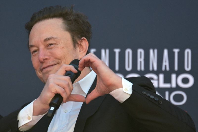 Elon Musk parle de publicité sur X et de taux de natalité à Rome - L ...