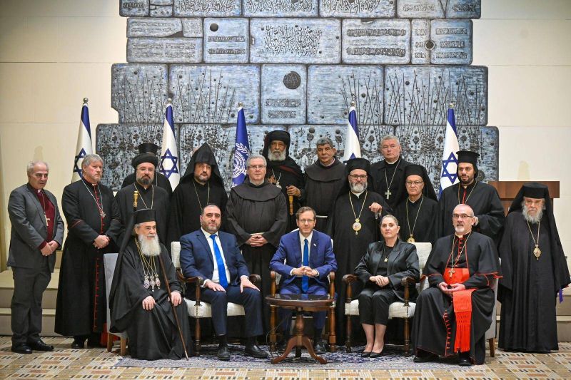 Archbishop Hage criticized for meeting with Israeli president