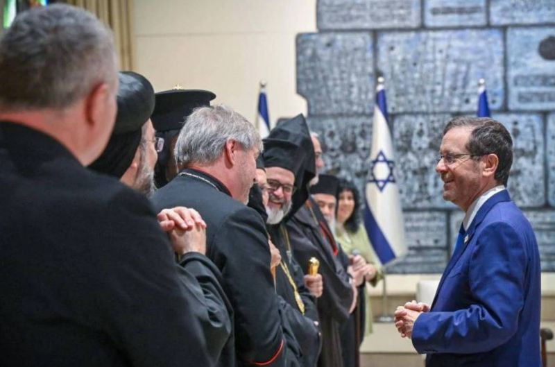 Bishop al-Hage denies meeting Israeli president, critics persist