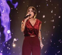 Marilyne Naaman lors de sa dernière prestation dans « The Voice ». Philippe Leroux/Bureau 233