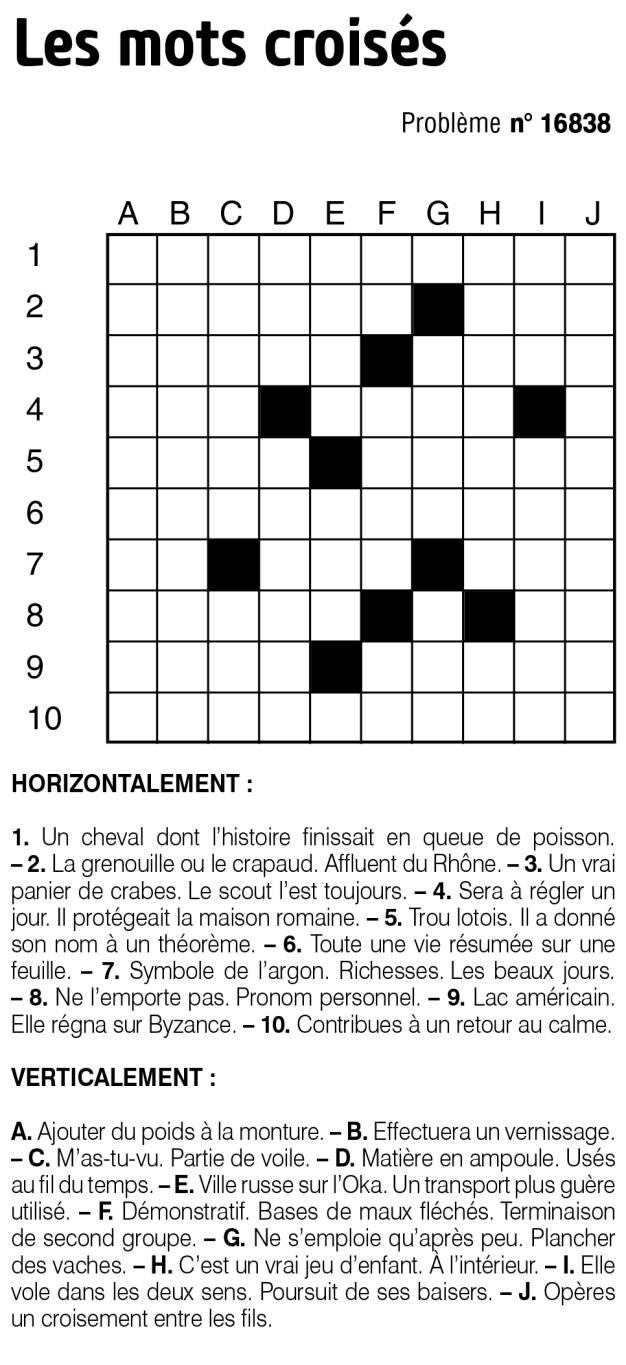 Les mots croisés