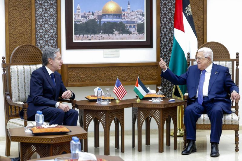 Blinken tells Abbas US backs 'tangible steps' for Palestinian state