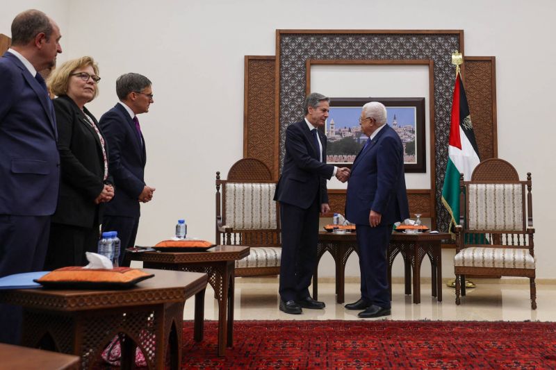 Blinken meets Palestinian leader after urging Israel to spare Gaza civilians