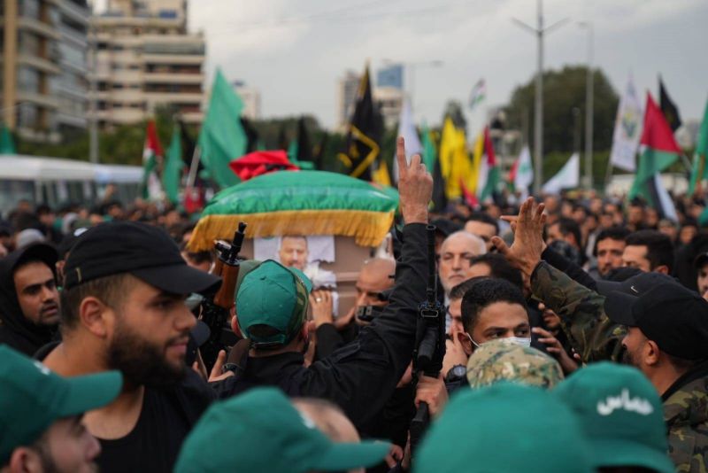 Over a thousand mourn slain Hamas deputy Arouri in Beirut