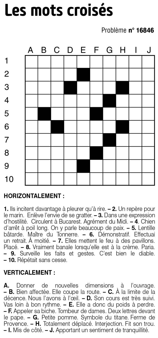 Les mots croisés