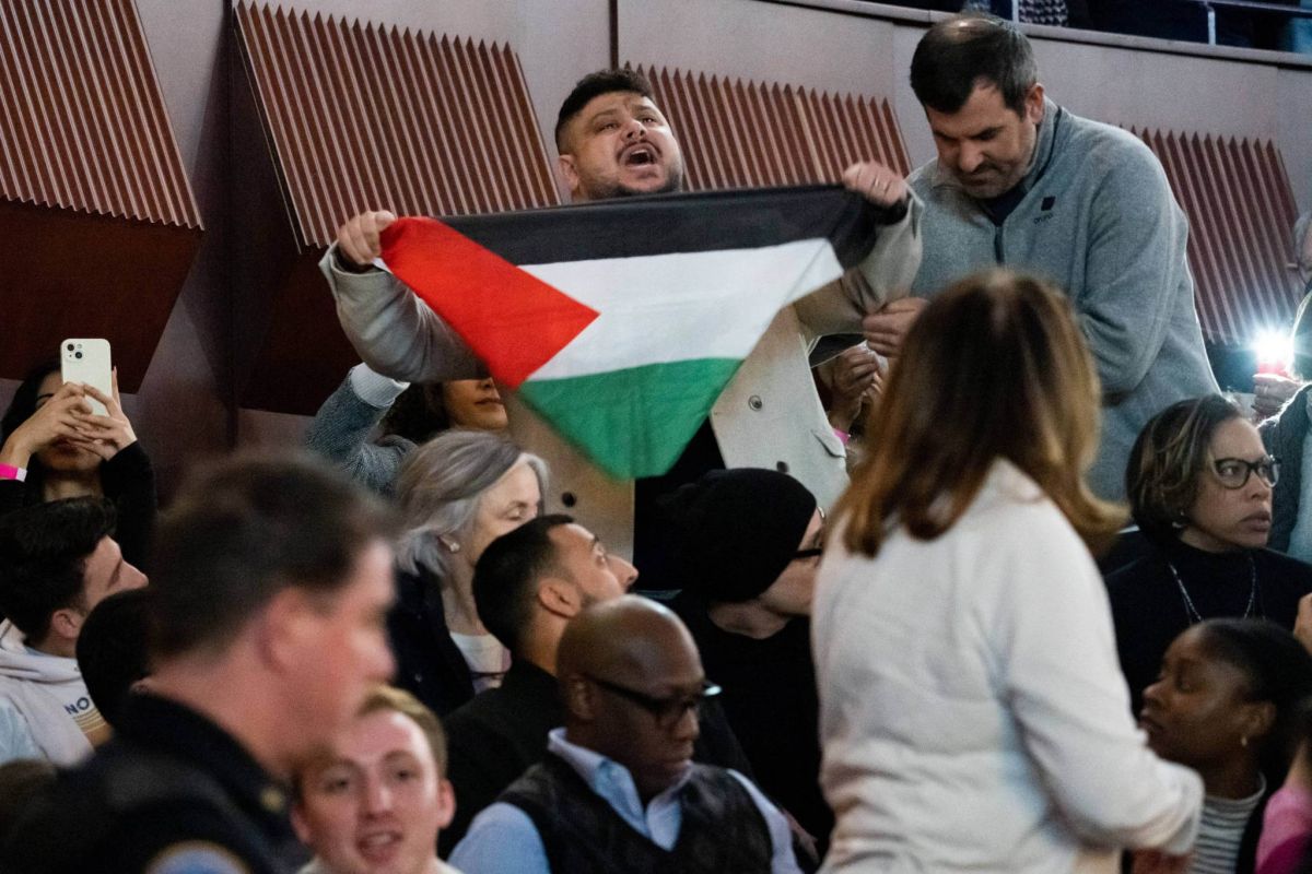 Biden's abortion attack on Trump disrupted by Gaza protests