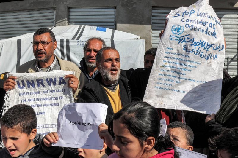 Aid groups slam suspension of funding for UN agency in Gaza